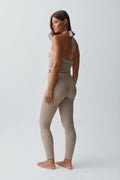 Knitted leggings - Marron