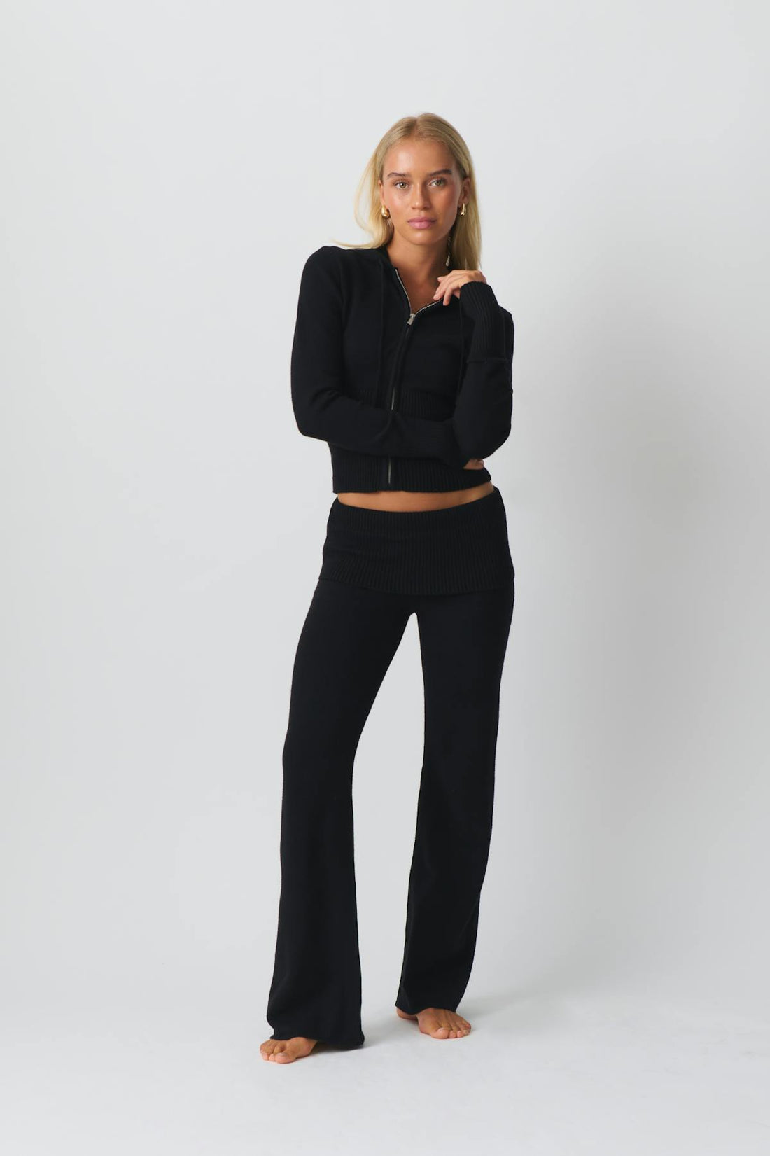 Knitted lounge trousers - Noir