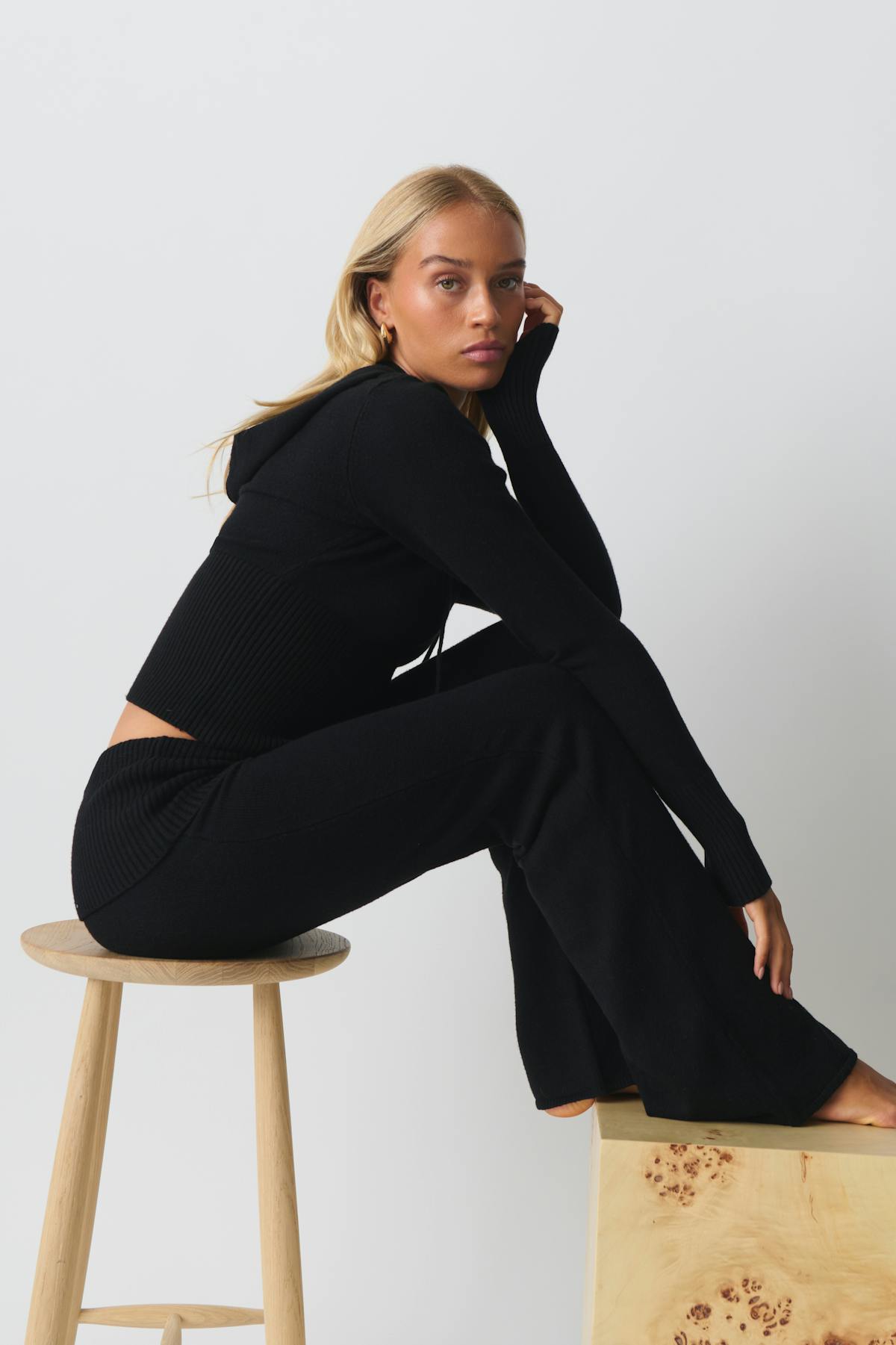 Knitted lounge trousers - Noir