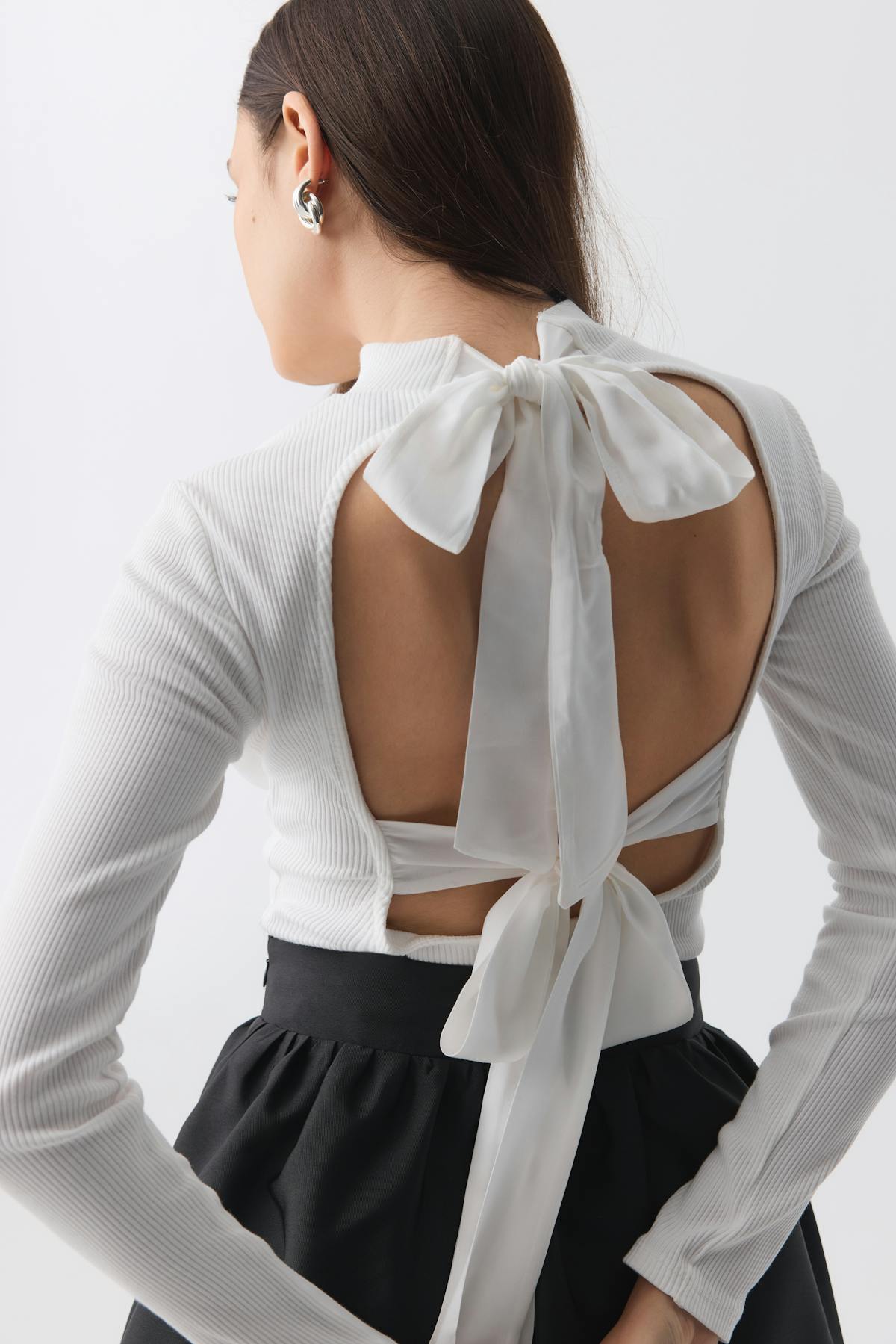 Open back top - Blanc cassé