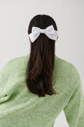 Satin bow hair clip - Ponderosa pine