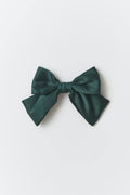 Satin bow hair clip