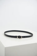 Slim belt - Black/silver