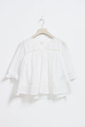 y puff sleeve blouse - Blanc