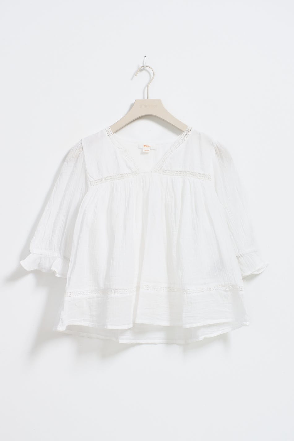 y puff sleeve blouse - Blanc