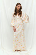 satin midaxi dress - Ponderosa pine