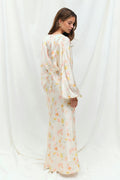 satin midaxi dress - Ponderosa pine