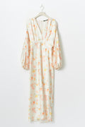 satin midaxi dress - Ponderosa pine
