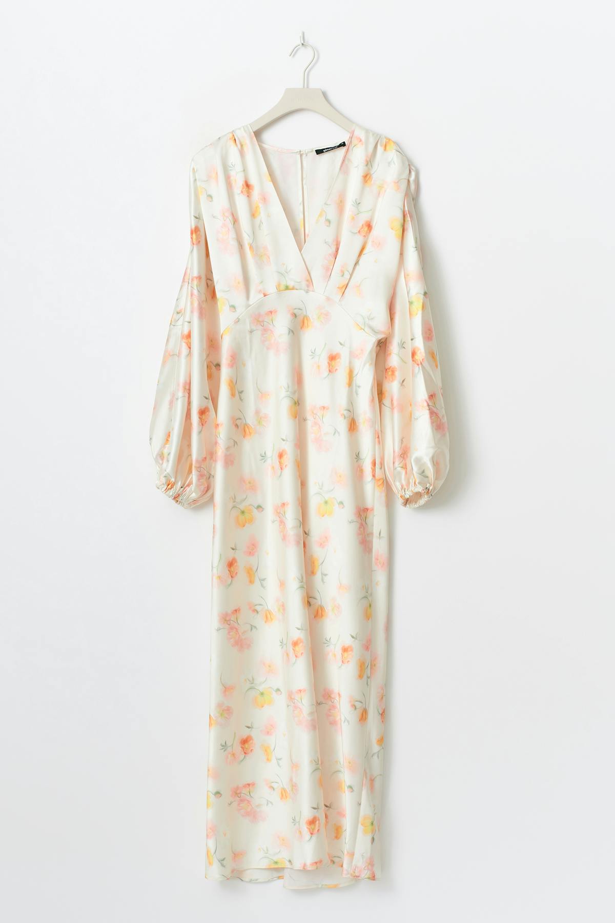 satin midaxi dress - Ponderosa pine