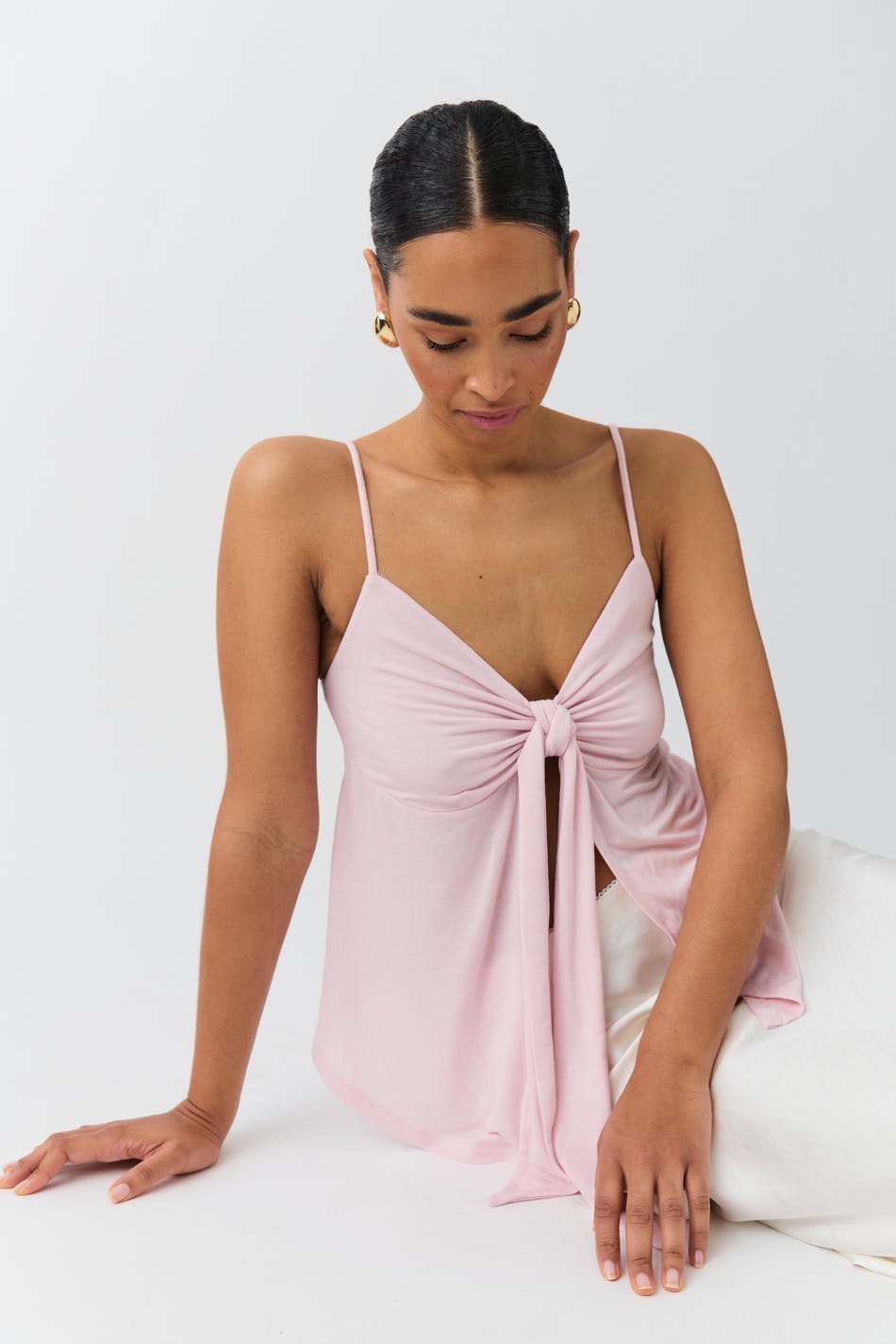 Tie singlet - Eggnog