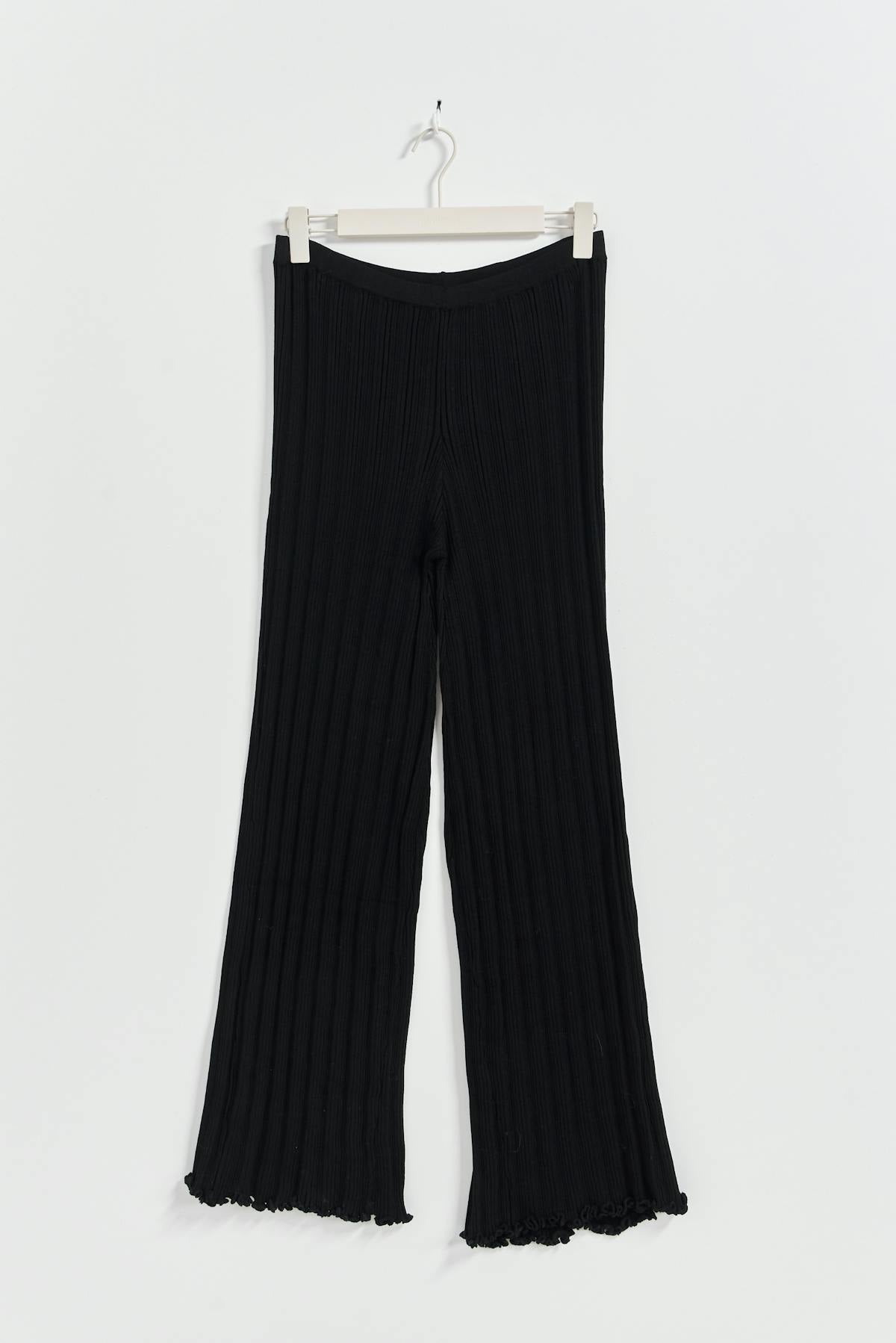Knitted babylock trousers - Noir