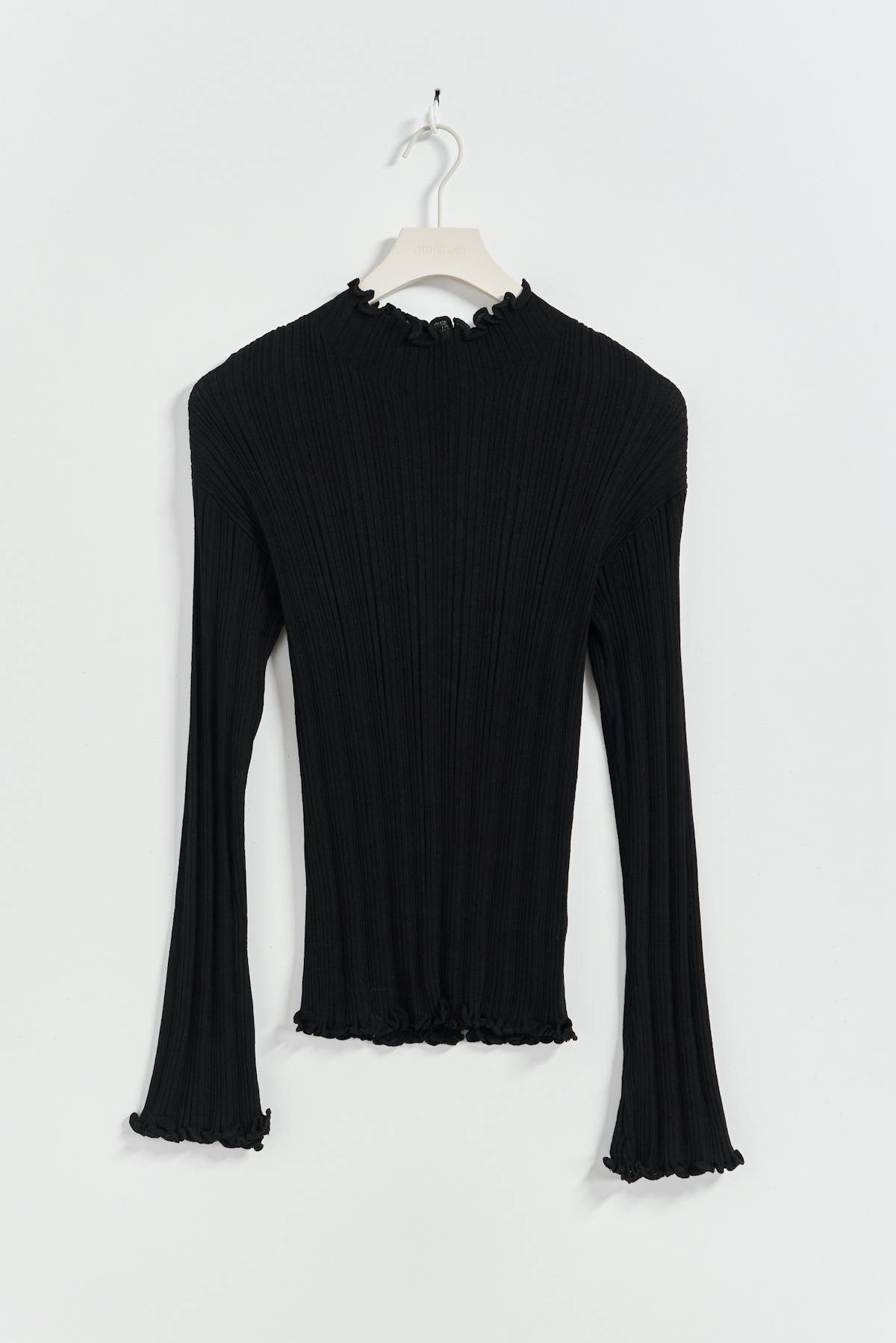 Knitted babylock top - Noir