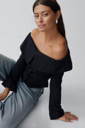 Off shoulder blazer - Noir