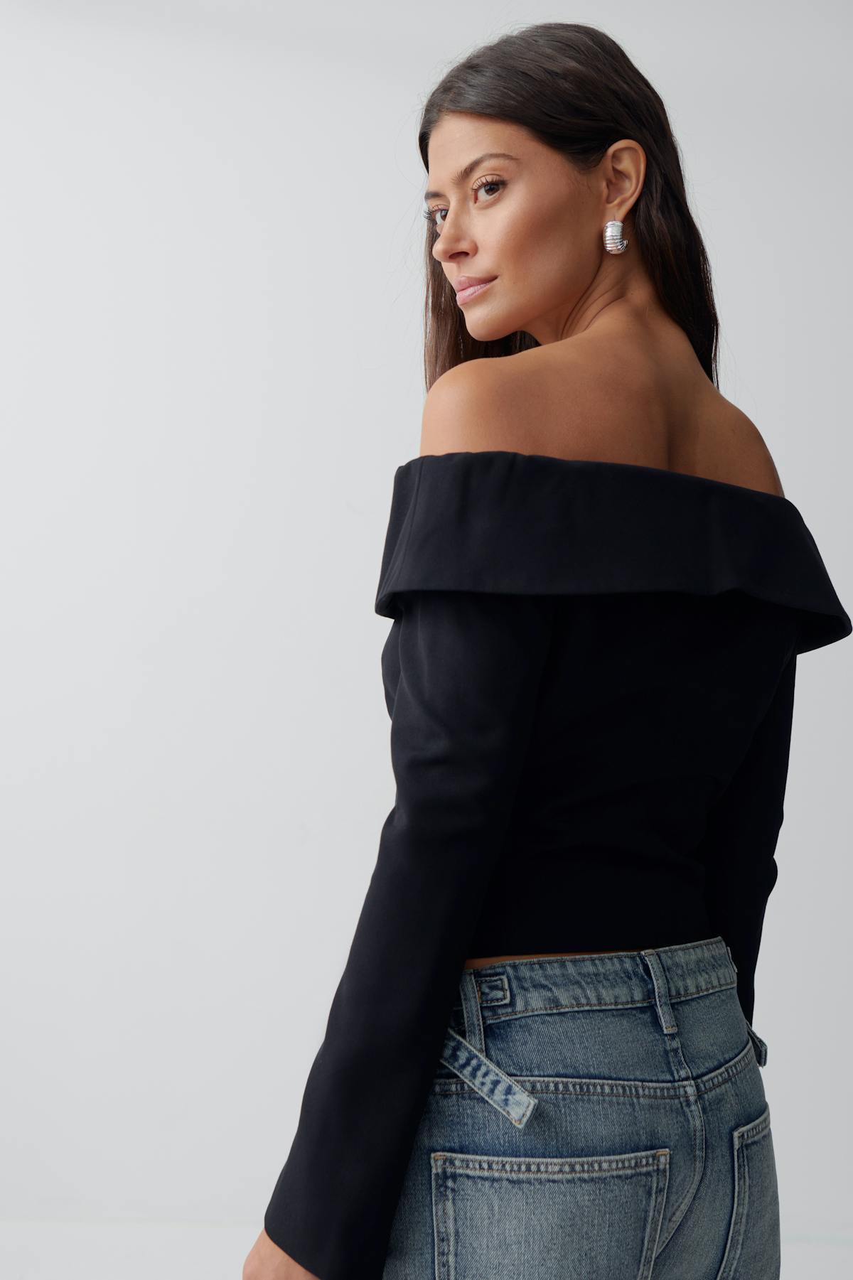 Off shoulder blazer - Noir