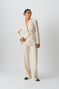 Straight viscose trousers - Bleu marine