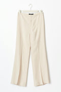 Straight viscose trousers - Bleu marine