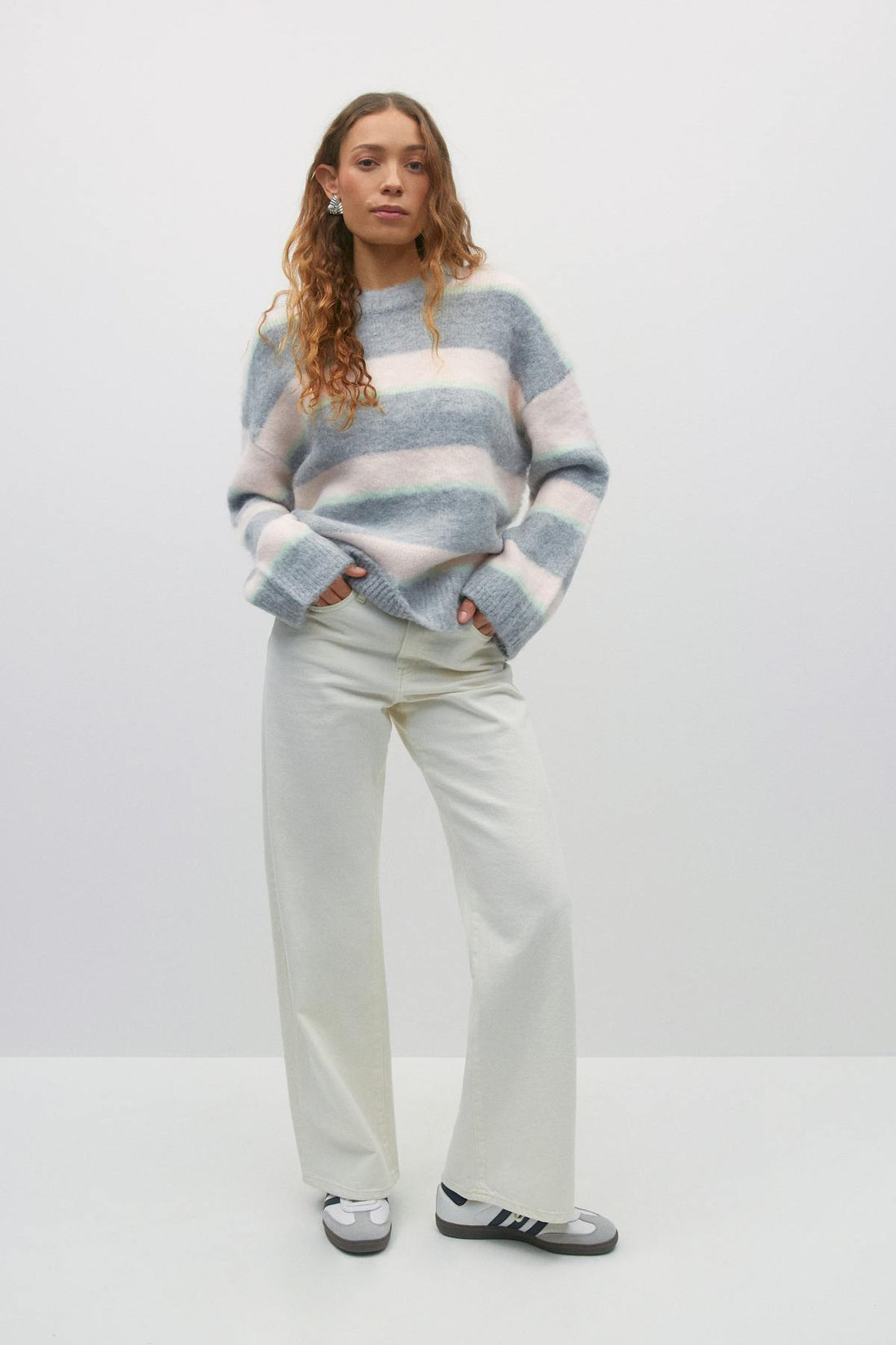 Stripe knit sweater - Multicolore