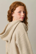 y soft knitted hoodie - Beige melange