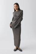 Knitted metallic skirt - Falcon