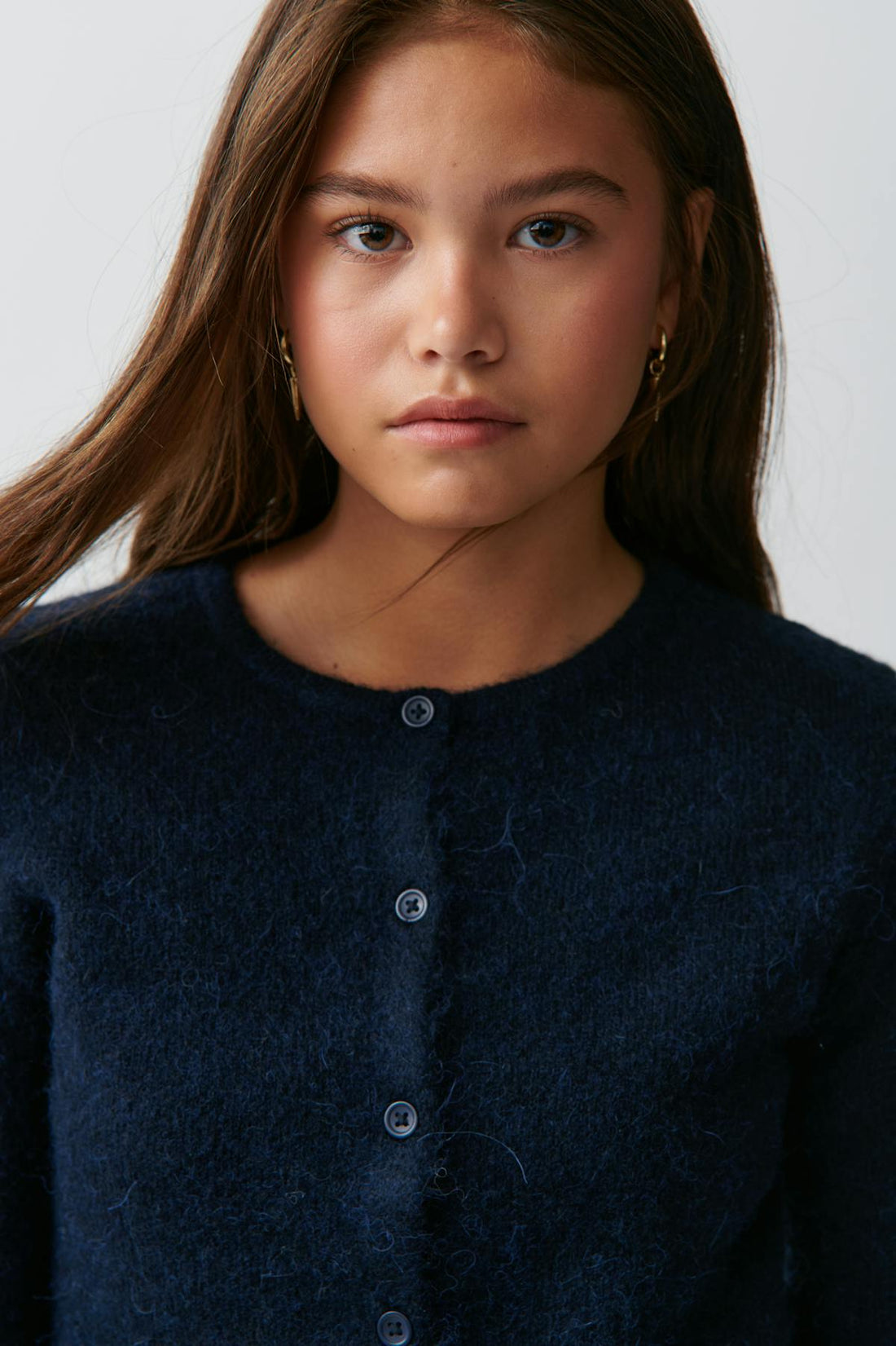 Knitted cardigan - Bleu marine