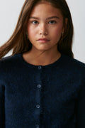 Knitted cardigan - Bleu marine