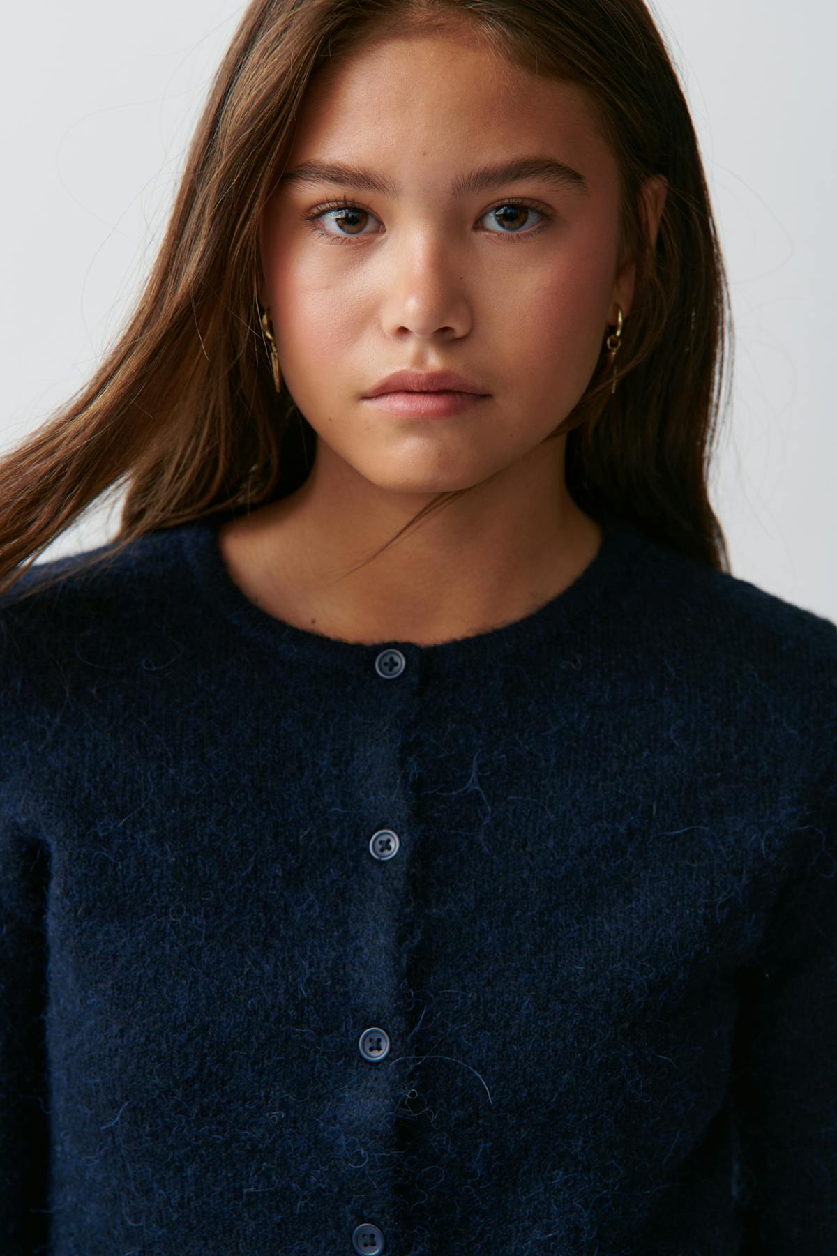 Knitted cardigan - Bleu marine