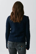 Knitted cardigan - Bleu marine