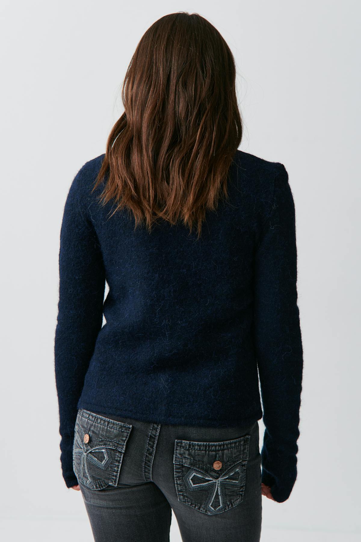 Knitted cardigan - Bleu marine