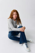 Knitted cardigan - Grey melange