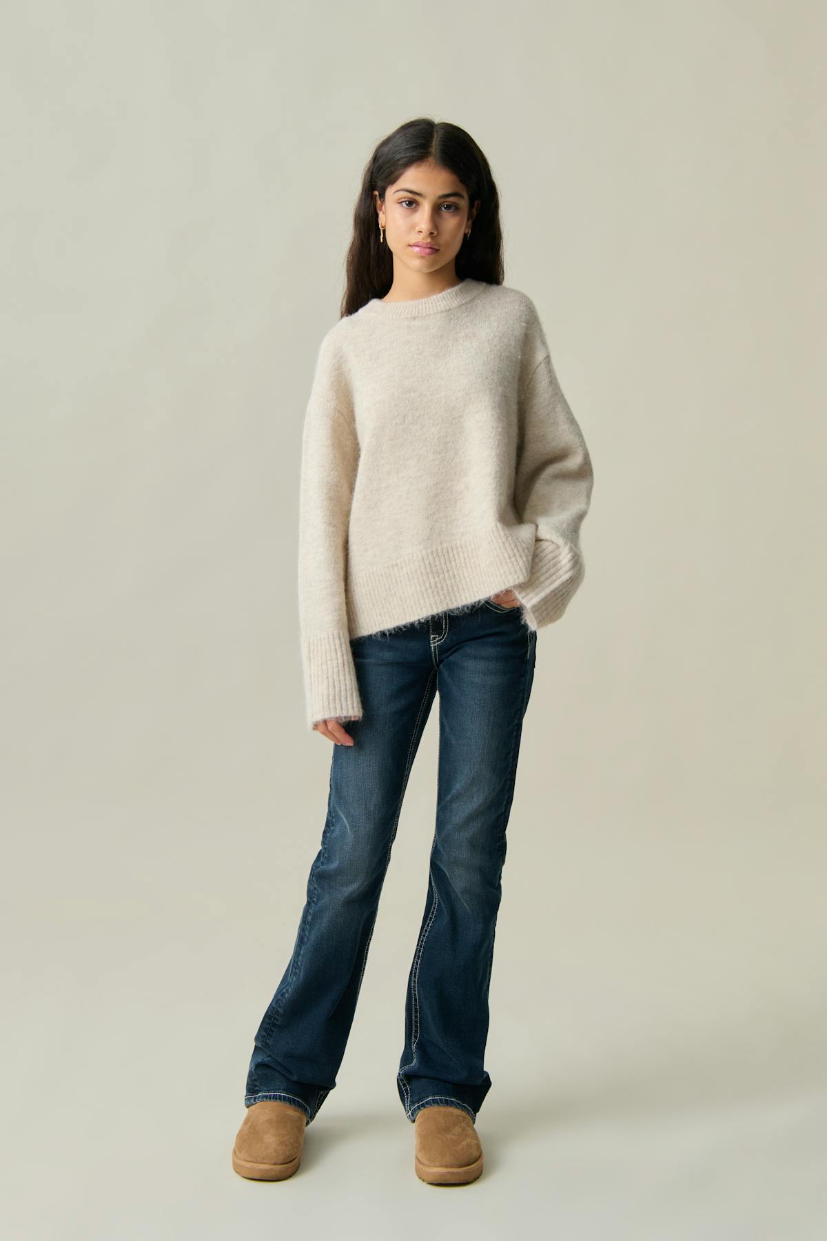 Oversized sweater - Oat melange