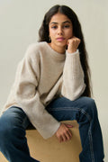 Oversized sweater - Oat melange
