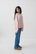 Oversized sweater - Pink melange