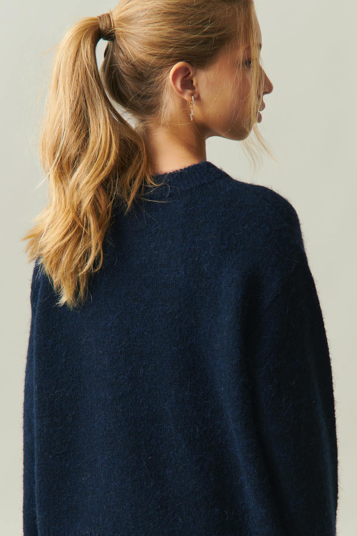 Oversized sweater - Bleu marine