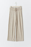 y soft knitted pants - Beige mel