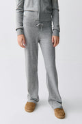 y soft knitted pants - Grey melange