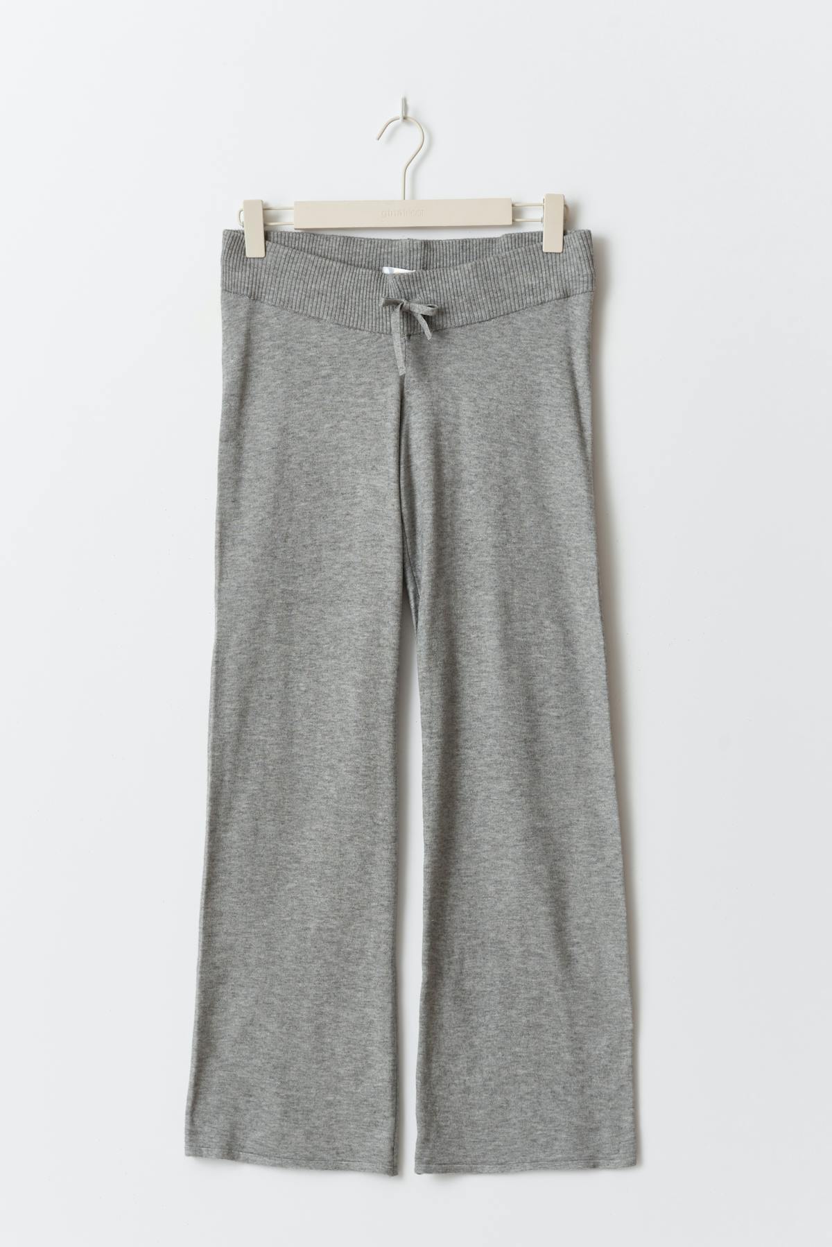 y soft knitted pants - Grey melange