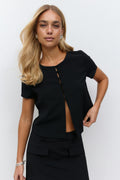 Short sleeve top - Noir