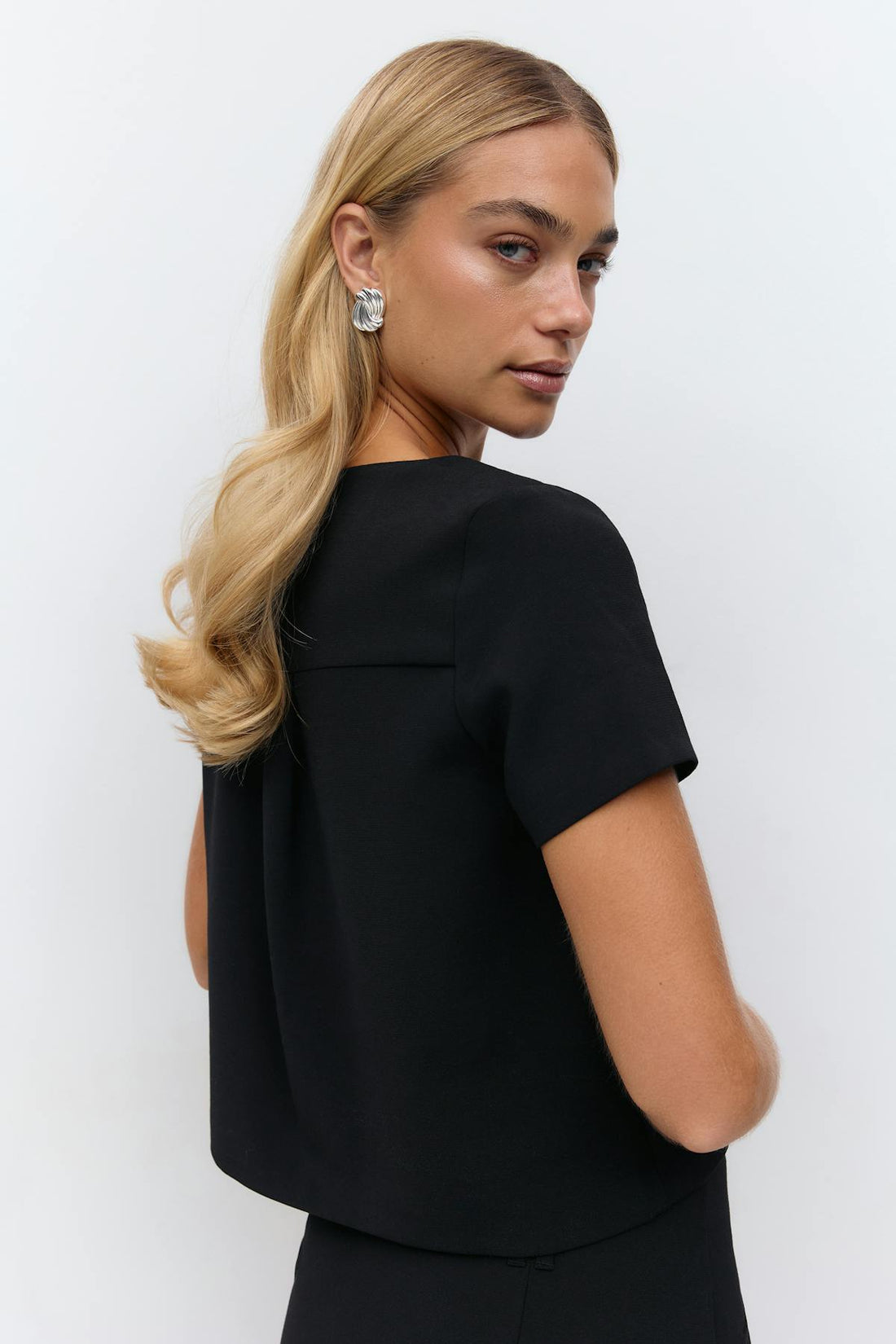 Short sleeve top - Noir