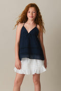 Y triangle singlet - Navy blazer