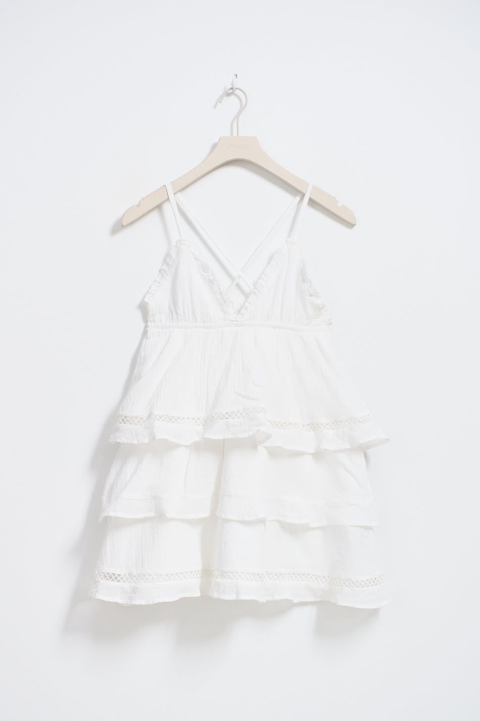 Y triangle mini dress - Blanc