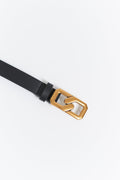 Chain bucle belt - Black/gold