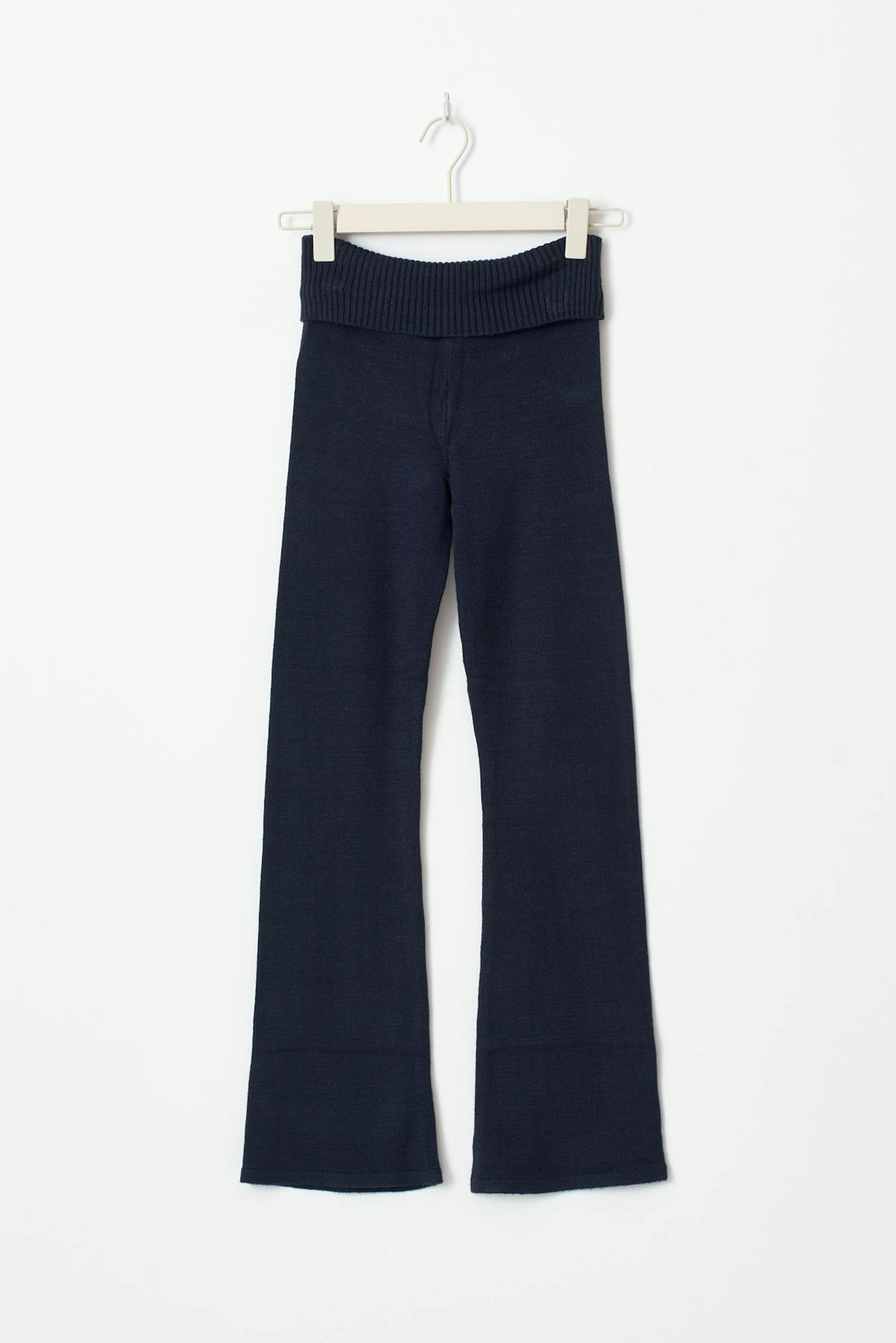 y knitted yoga tall pants - Grey melange