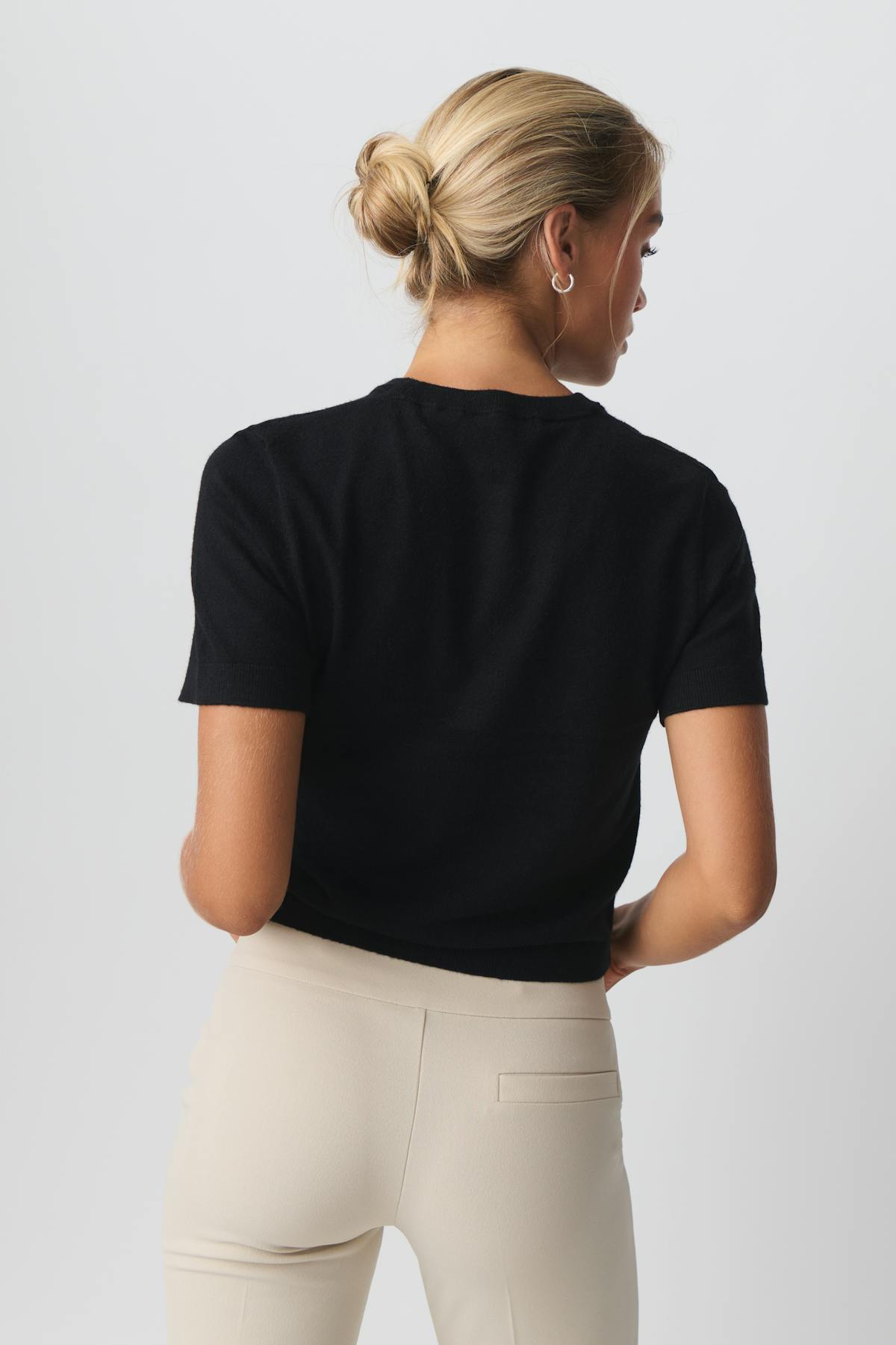 Knitted tee - Noir