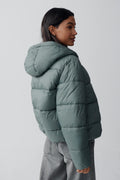 Short puffer jacket - Vert