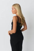 Knitted homewear singlet - Noir
