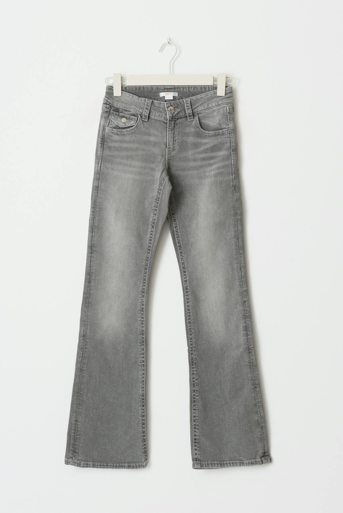 Embroidery jeans - Gris