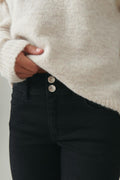 mid bootcut jeans - Noir
