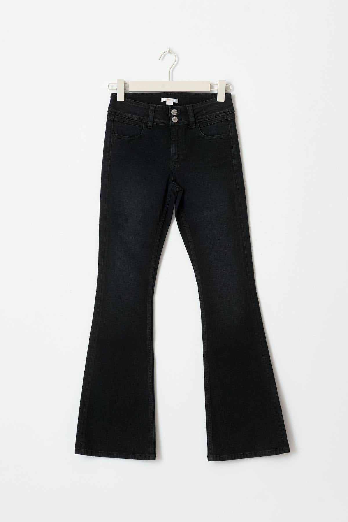 mid bootcut jeans - Noir