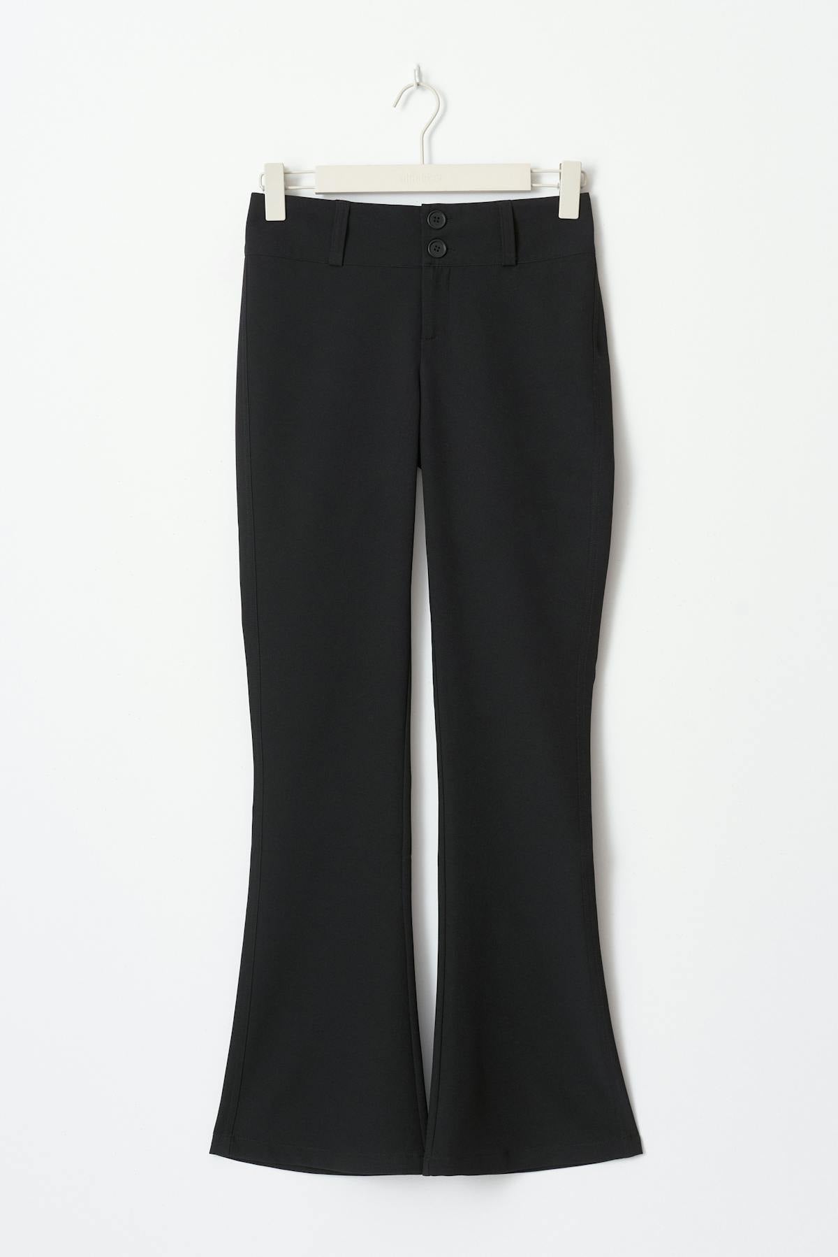 Y2k petite bootcut - Noir