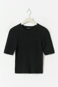Knitted cable top - Bleu marine